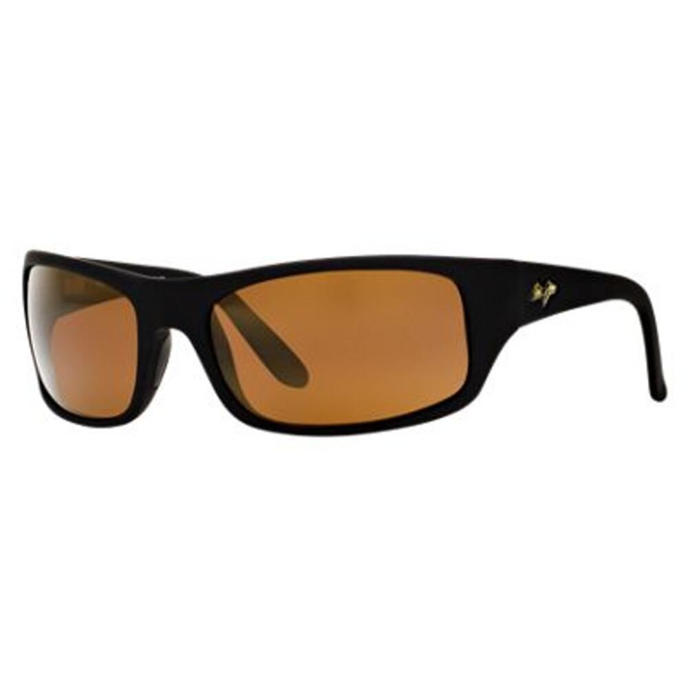 NWT Maui Jim PEAHI MJ202 Sunglasses 2M - Black Matte Rubber - Hcl Bronze Unisex